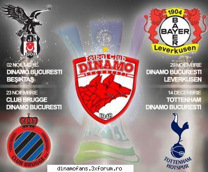 POSTER-PROGRAM CUPA UEFA-GRUPA B-PT DINAMO ! - admin - UEFANTASTICA DINAMO !